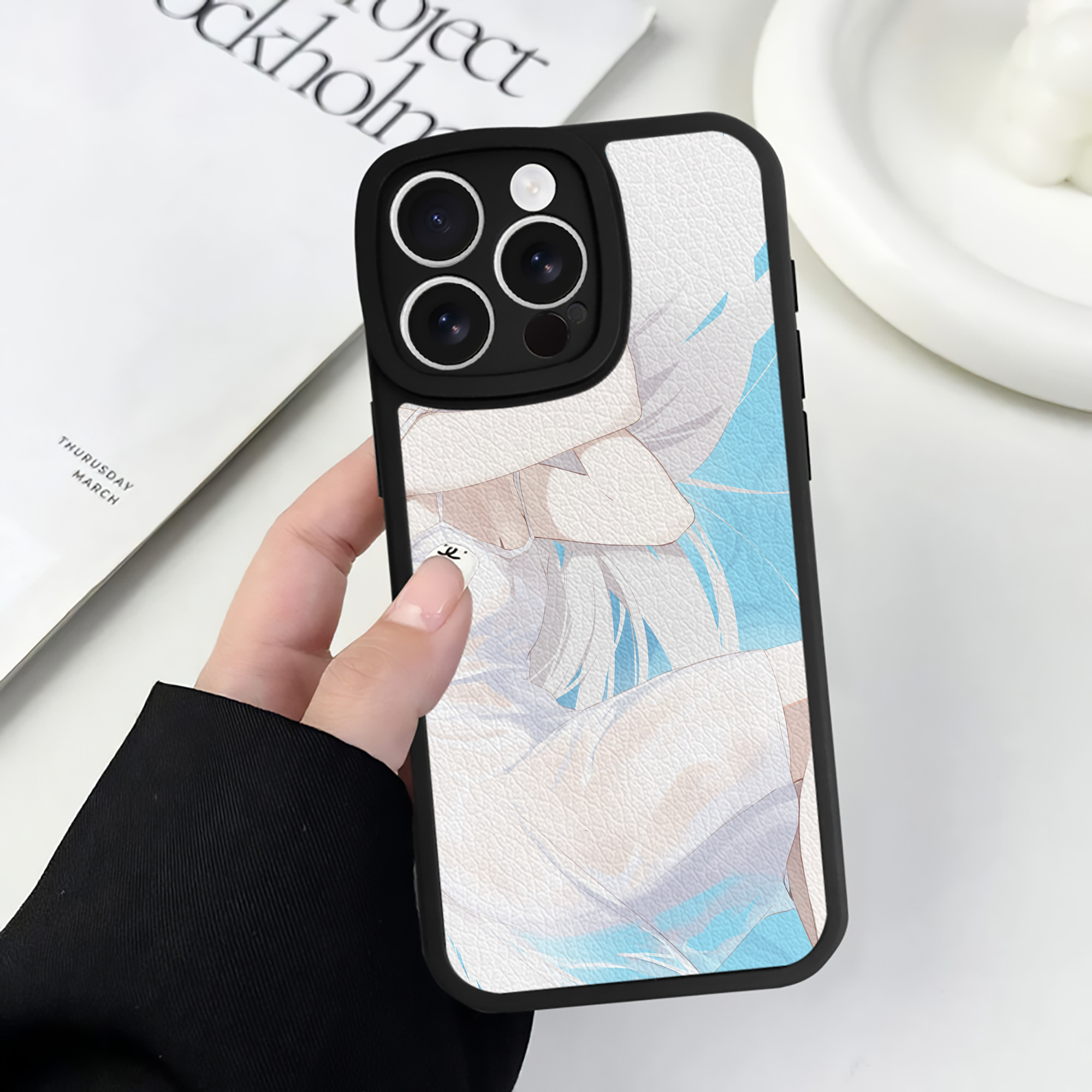 （画像用） 葬送のフリーレン Frieren 【iPhone 16シリーズ対応】シリコンスマホケース（レザー調） 材質：シリコン